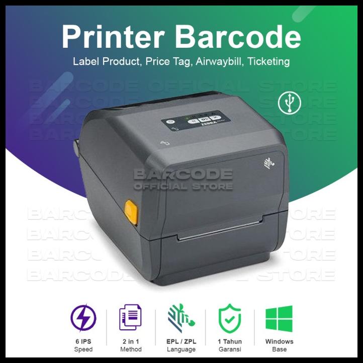 Jual Printer Barcode Zebra Zd421 300 Dpi Print Stiker Label Zd421 A6