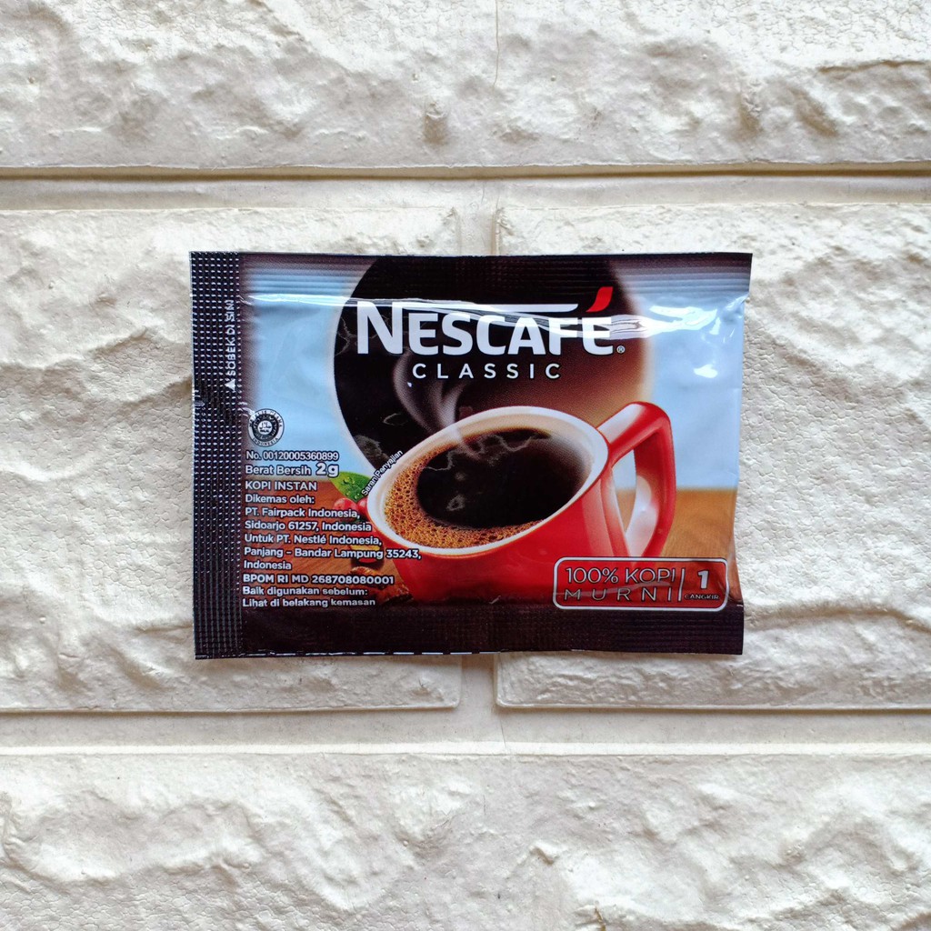 Jual Kopi Nescafe Classic Sachet Kecil 2gr Minuman Serbuk Bubuk Instan