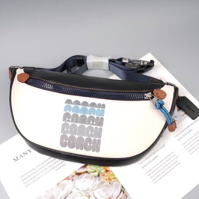 Jual COACH 1941 Rivington Belt Bag With Coach Print waist bag tas