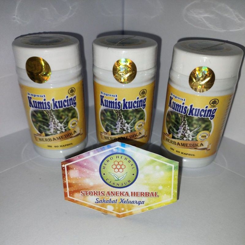 Jual KUMIS KUCING 60 KAPSUL HERBAMEDIKA Shopee Indonesia
