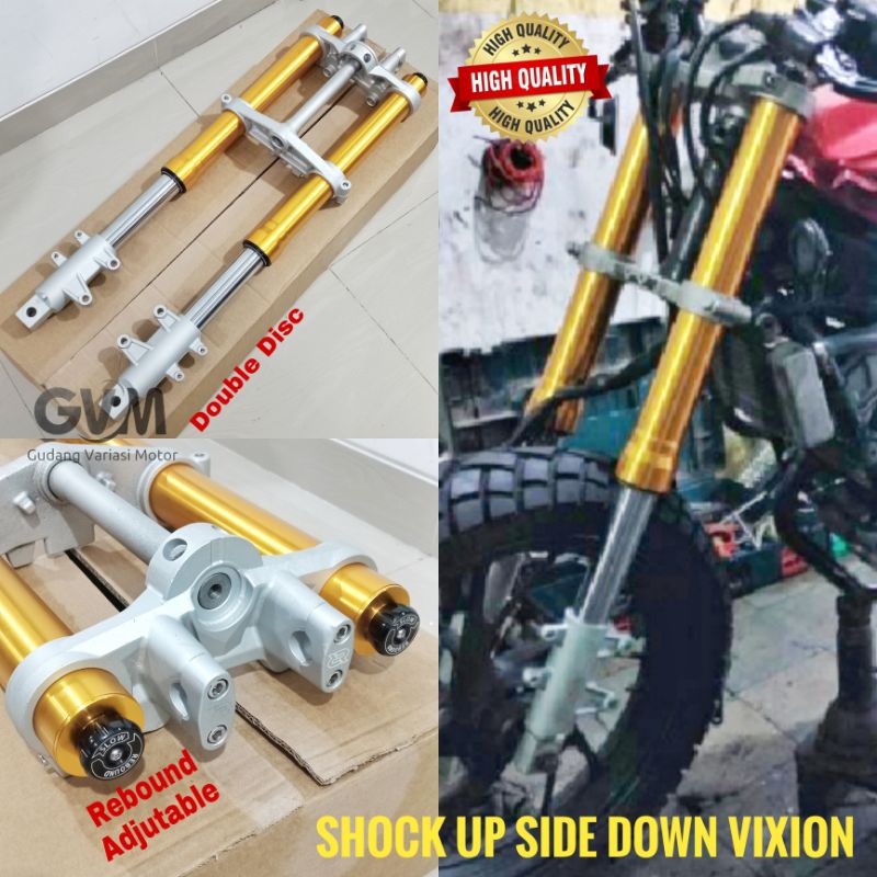 Jual SHOCK DEPAN UP SIDE DOWN USD VIXION DOUBLE DISC SKOK DEPAN VIXION