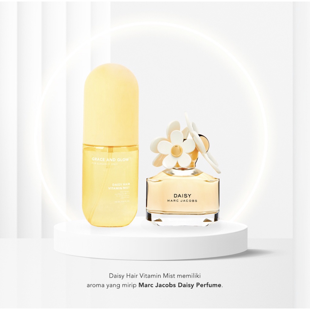 Jual Grace and Glow Daisy Hair Mist Sweet Scented and Silk Hair / Peony Blush Heat Care Hair