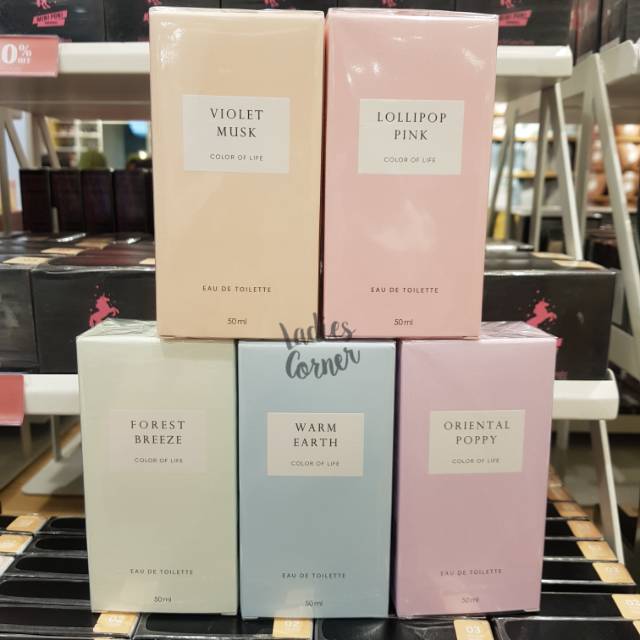 Jual PARFUM MINISO COLOR OF LIFE LOLLIPOP PINK VIOLET MUSK WARM EARTH