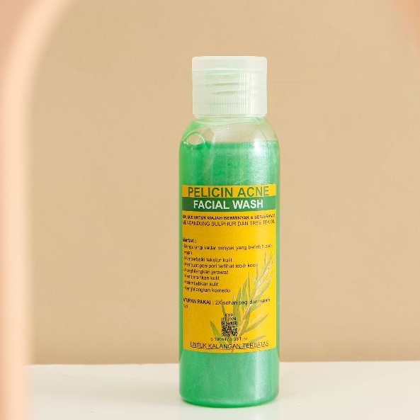 Jual ACNE GLOWING SULPHUR FACIAL WASH PELICIN ACNE FACIAL WASH