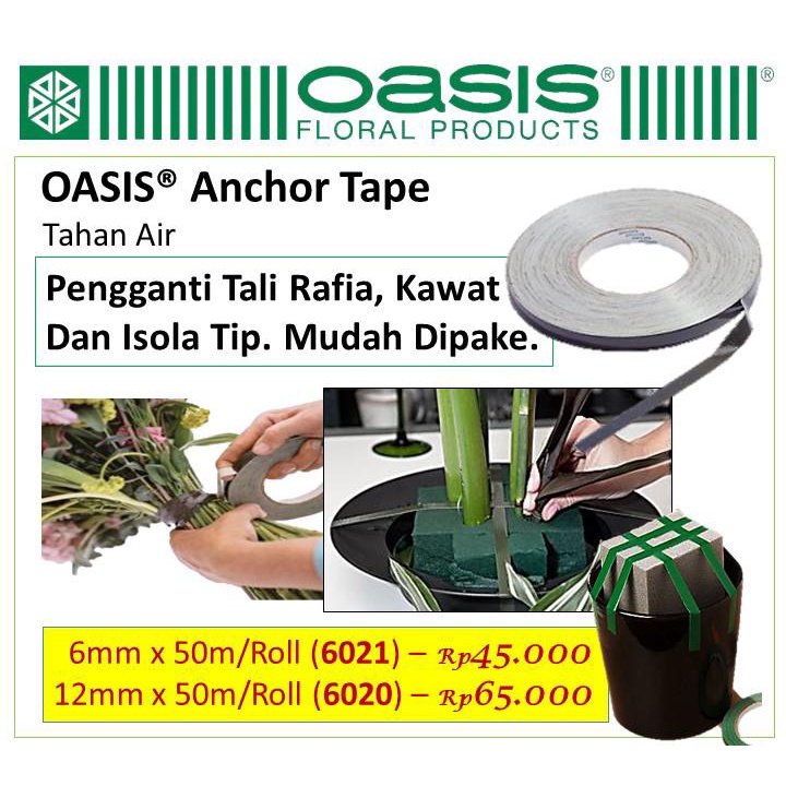 Jual Oasis anchor tape asli import floral tape flower tape Shopee
