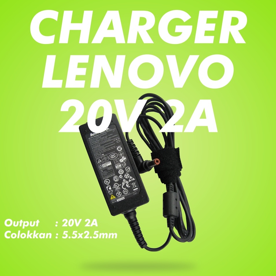 Jual jogja adaptor charger laptop lenovo S100 S205 S206 S405 S260 20V 2A Shopee Indonesia