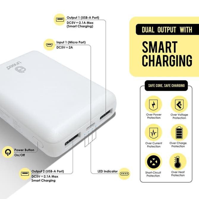 Jual Uneed Compactbox 10 Powerbank 10000Mah With High Density Li