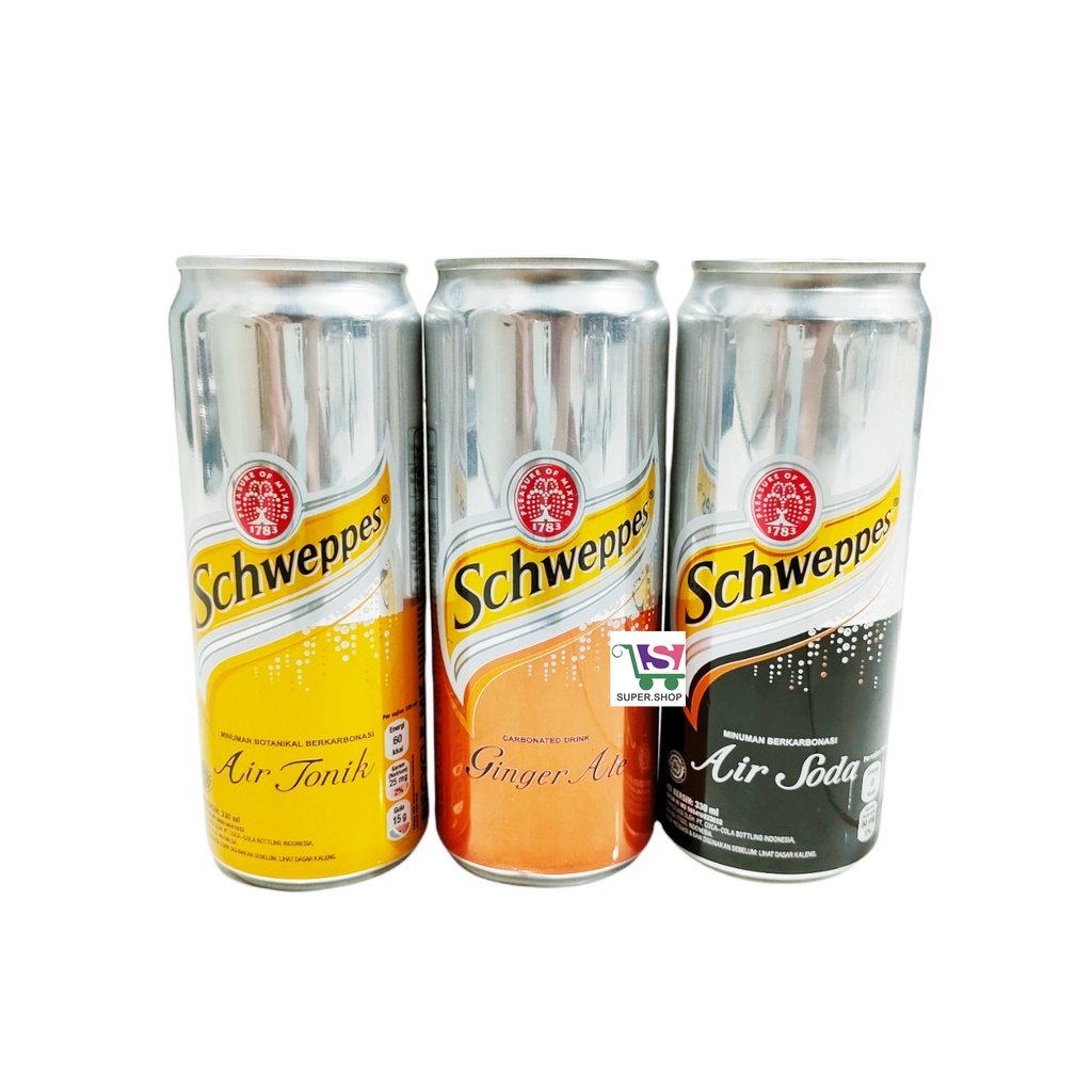 Jual Schweppes Minuman Berkarbonasi Soda / Tonik / Tonic Water / Ginger