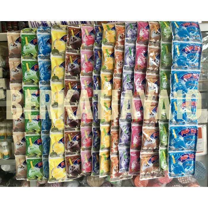 Jual Pop Ice aneka rasa minuman es blender bubble popice 10x25gr Murah