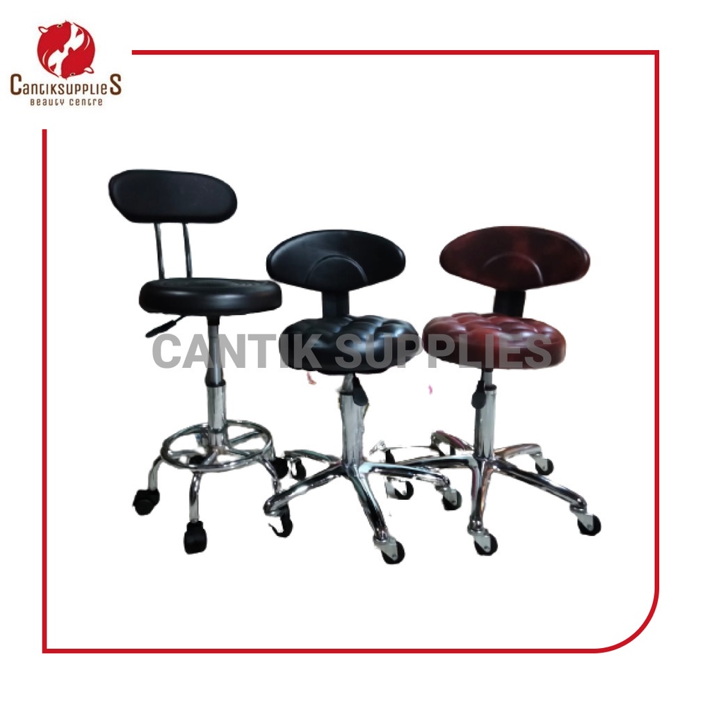 Jual Stool Hidrolik/ Kursi Salon Hidrolik Bulat / Barstool Hydraulic