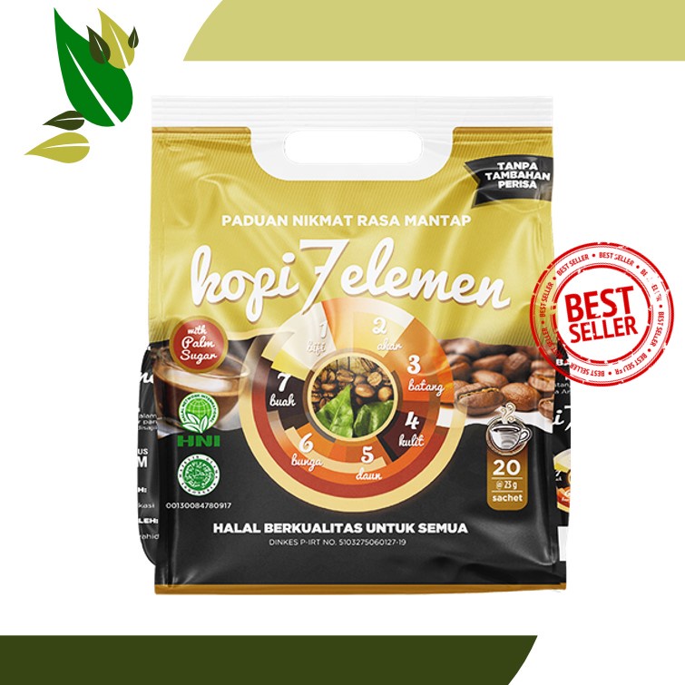 Jual Kopi Sevel 7 Elemen Original Premium HNI HPAI ECER SACHET Herbal