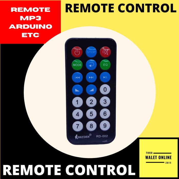 Jual REMOT MP3 PLAYER, REMOTE IR WIRELESS, ARDUINO PROJECT, DIY