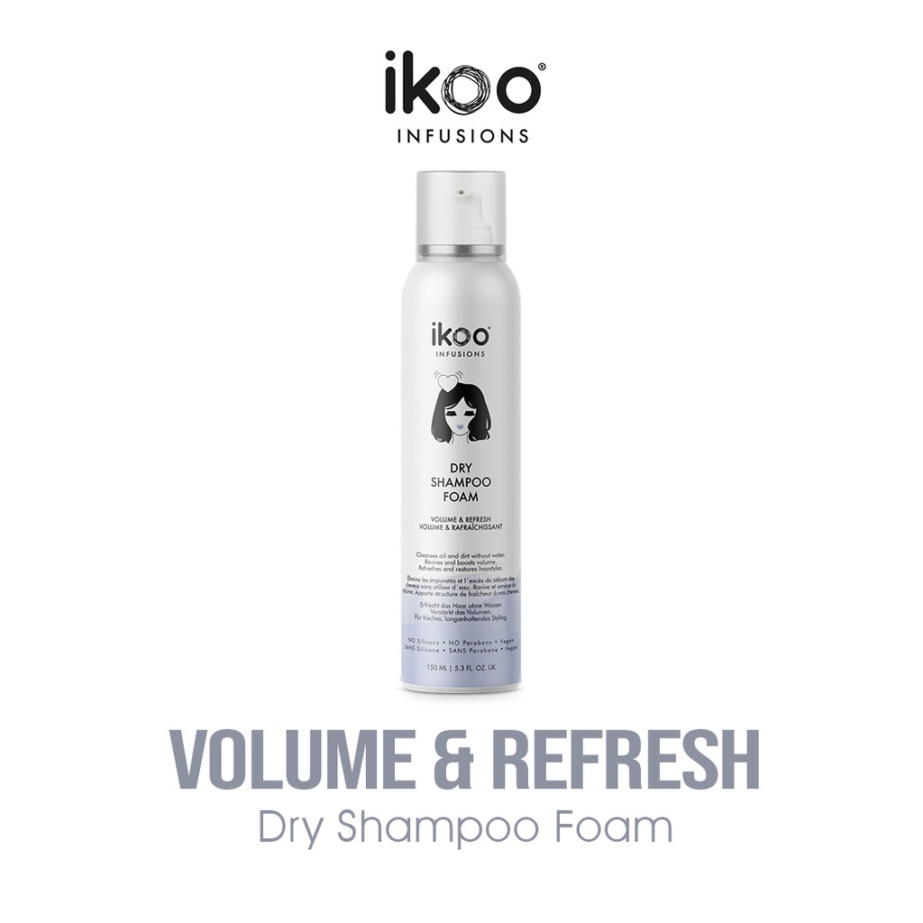 Jual IKOO INFUSIONS Dry Shampoo Foam (Volume & Refresh) Shopee