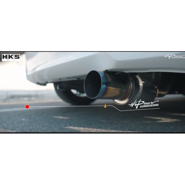 Jual Aksesoris Muffler Knalpot HKS Hi Power Ti Honda Jazz GK GK5 15Up Shopee Indonesia
