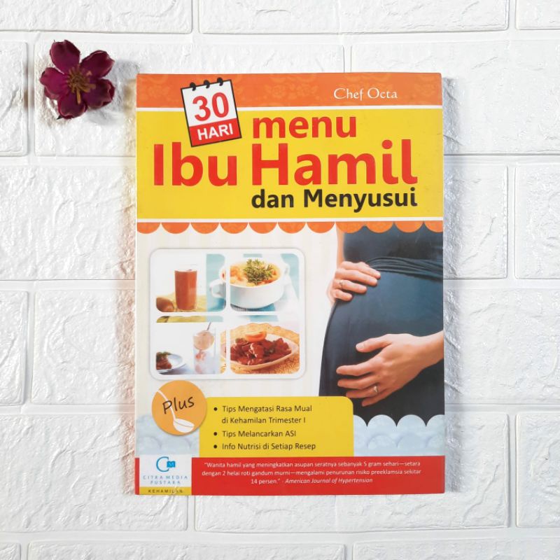 Jual BUKU RESEP MASAKAN 30 HARI MENU IBU HAMIL DAN MENYUSUI Shopee