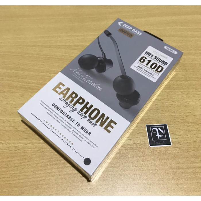 Jual REMAX MOST POPULAR EARPHONEHEADSETHANDSFREE RM 610D 100 ORIGINAL