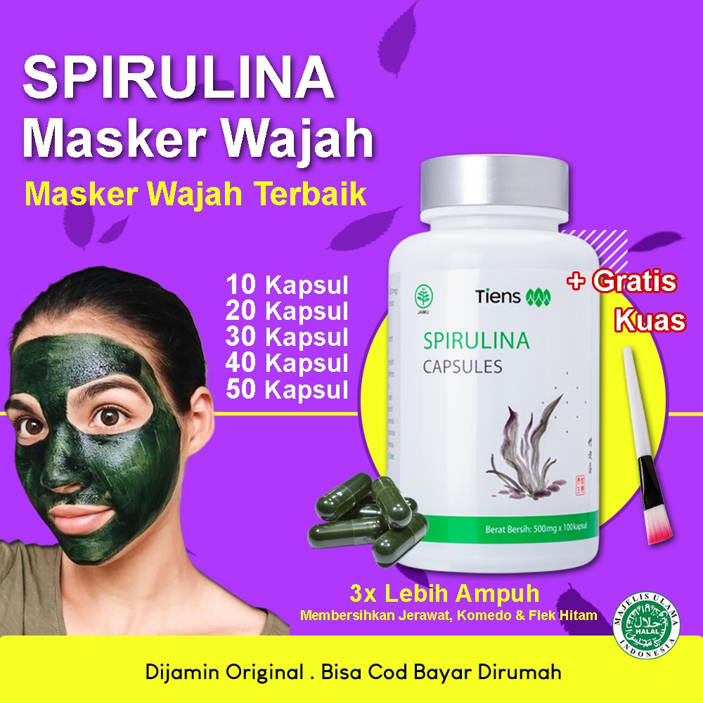 Jual Masker Spirulina Asli Spirulina Original Menghilangkan Jerawat dan