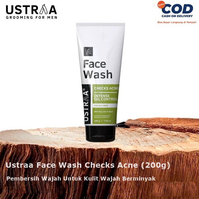 Jual USTRAA FACE WASH OILY SKIN (200g) ORIGINAL BERGARANSI UNTUK KULIT