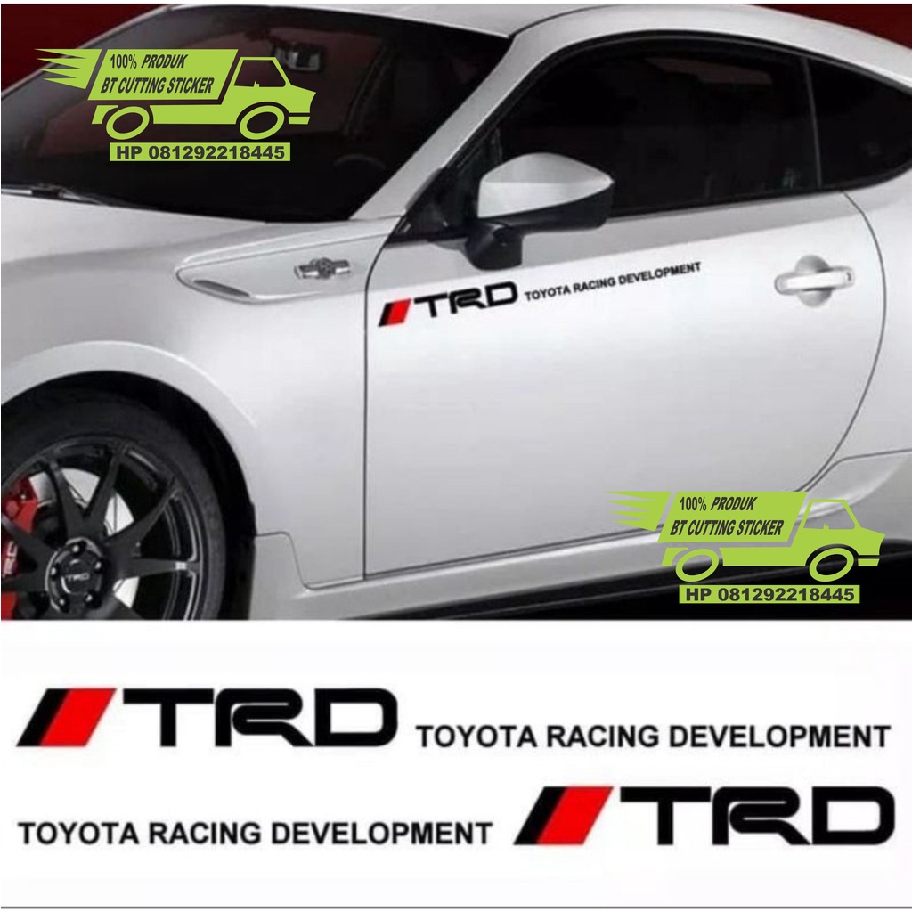 Jual BT stiker mobil toyota stiker trd sportivo stiker trd racing