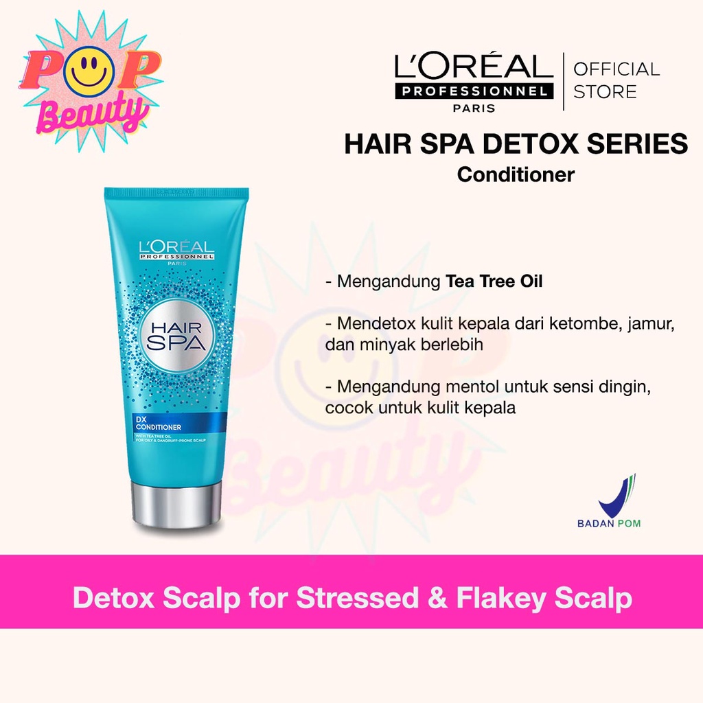 Jual Loreal Hair Spa DX Detox Shampoo / Conditioner / Creambath