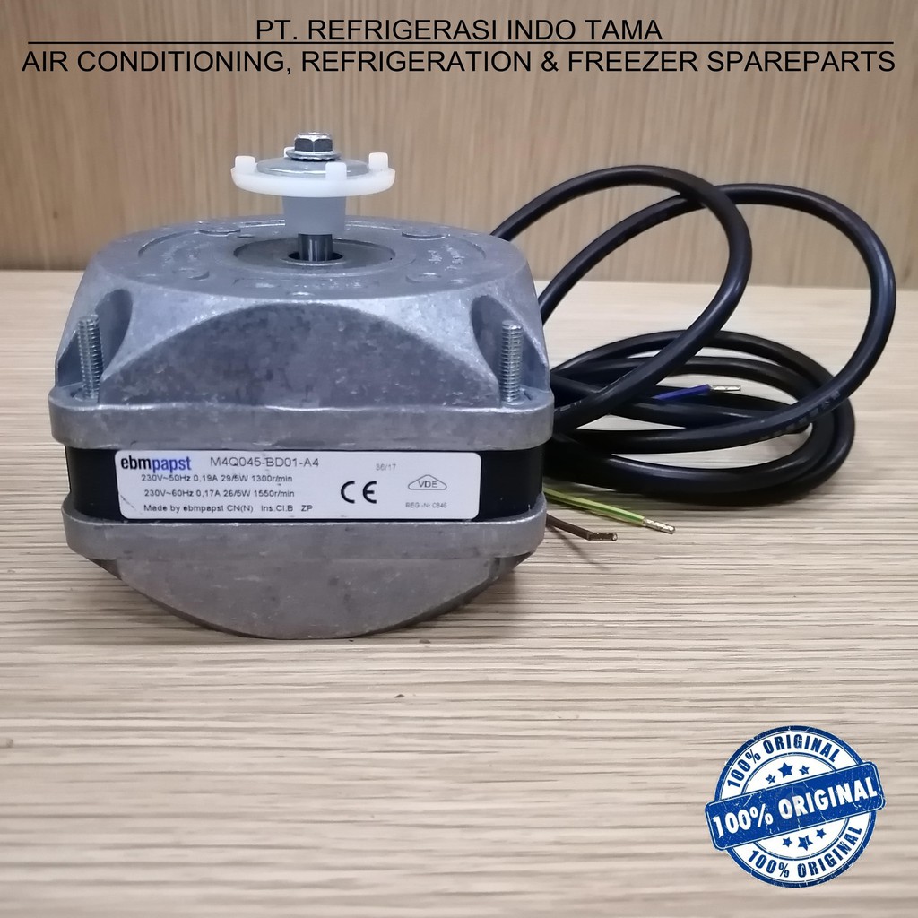 Jual FAN MOTOR EBM 5W M4Q045BD01A4 / 230V FAN CONDENSER ( 5 W / 5