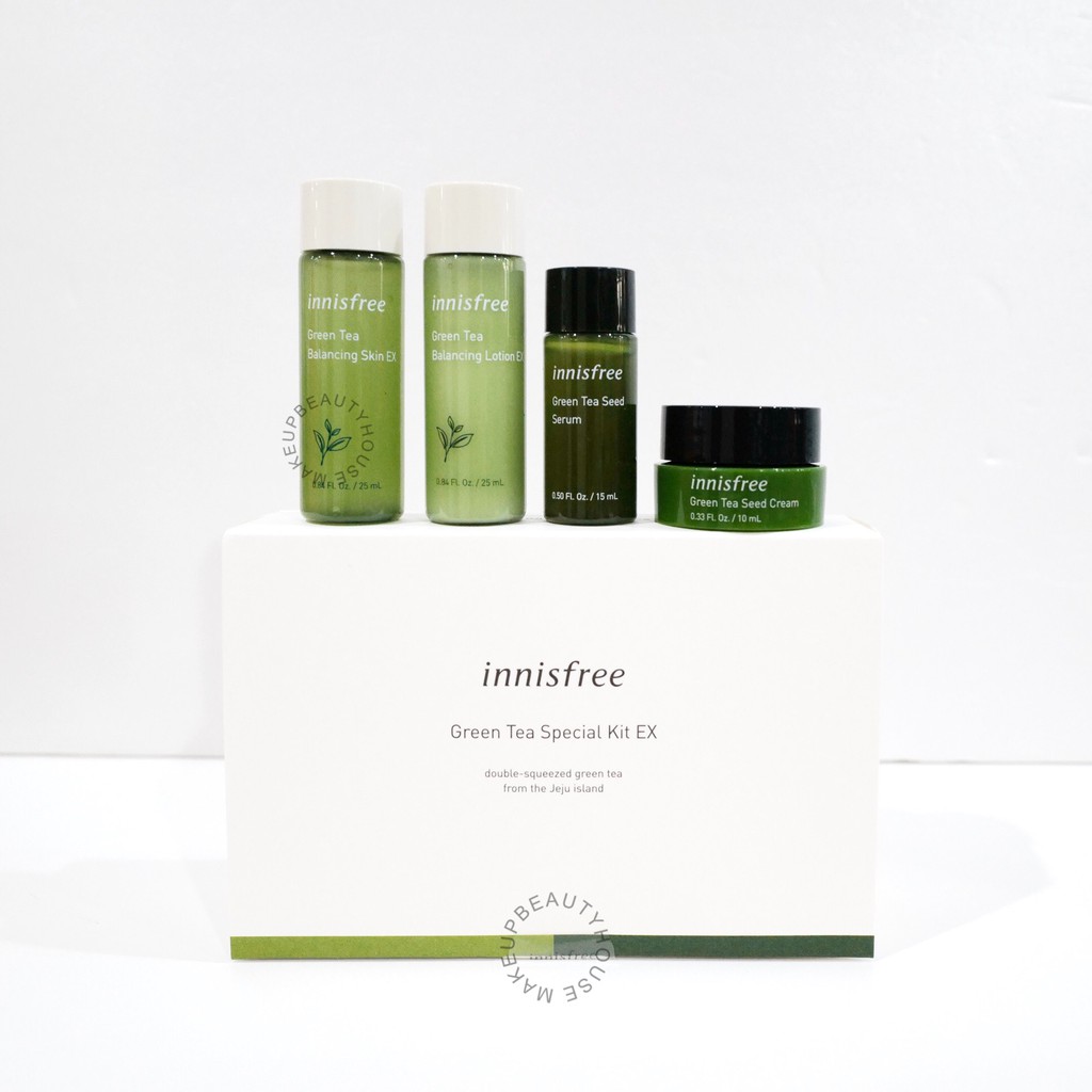 Jual INNISFREE Green Tea Special Kit EX 4 Items Shopee Indonesia