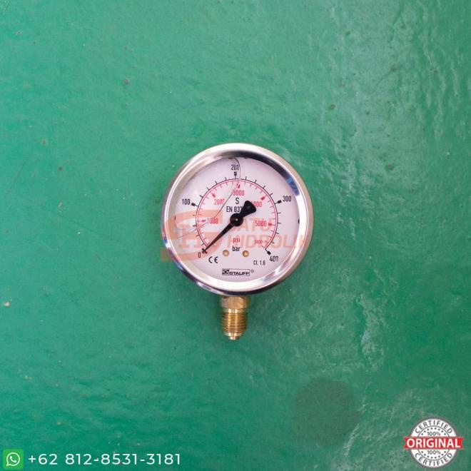 Jual Pressure Gauge 2.5 Inch Spg063 400 Bar Stauff Hydraulic Meter