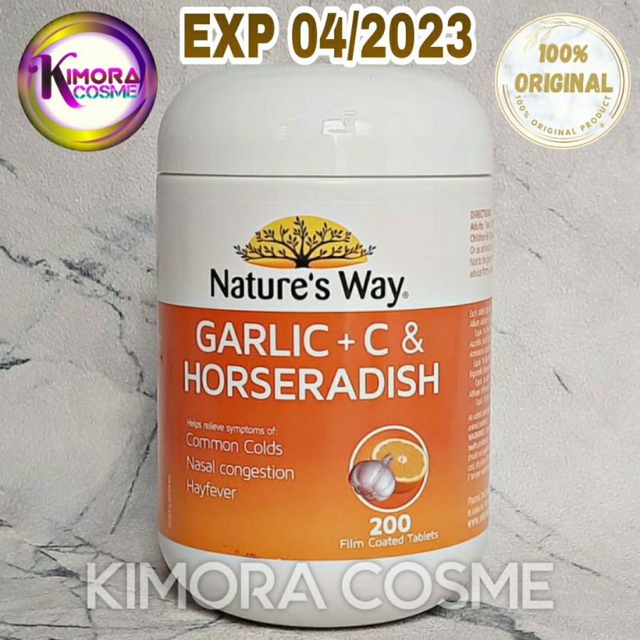 Jual Nature's Natures Nature Way Garlic + C & Horseradish 200 Tablets
