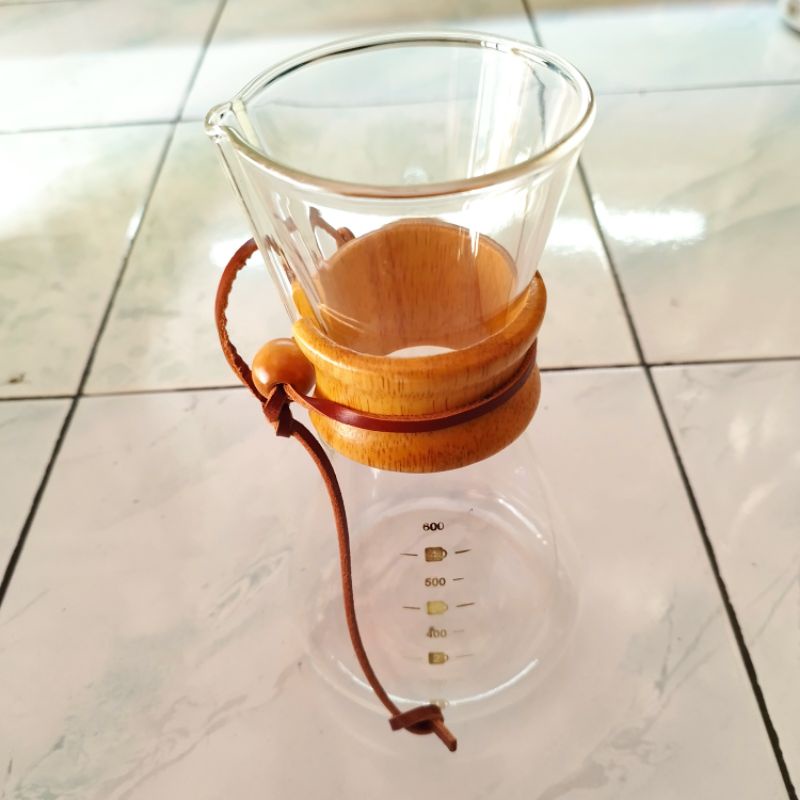 Jual chemex handle kayu 600 ml Shopee Indonesia