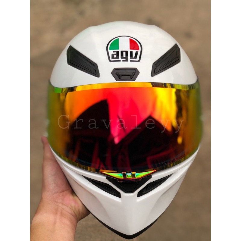 Jual VISOR IRIDIUM RED&GOLD AGV K1&K3SV DESAIN PISTA GP RACE Shopee