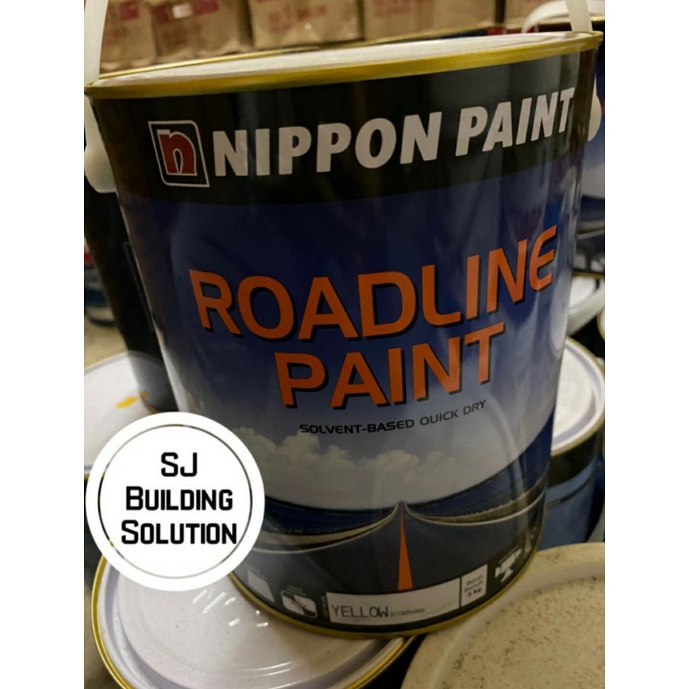 Jual CAT JALAN ROADLINE PAINT KUNING HITAM PUTIH NIPPON PAINT 5 KG CAT