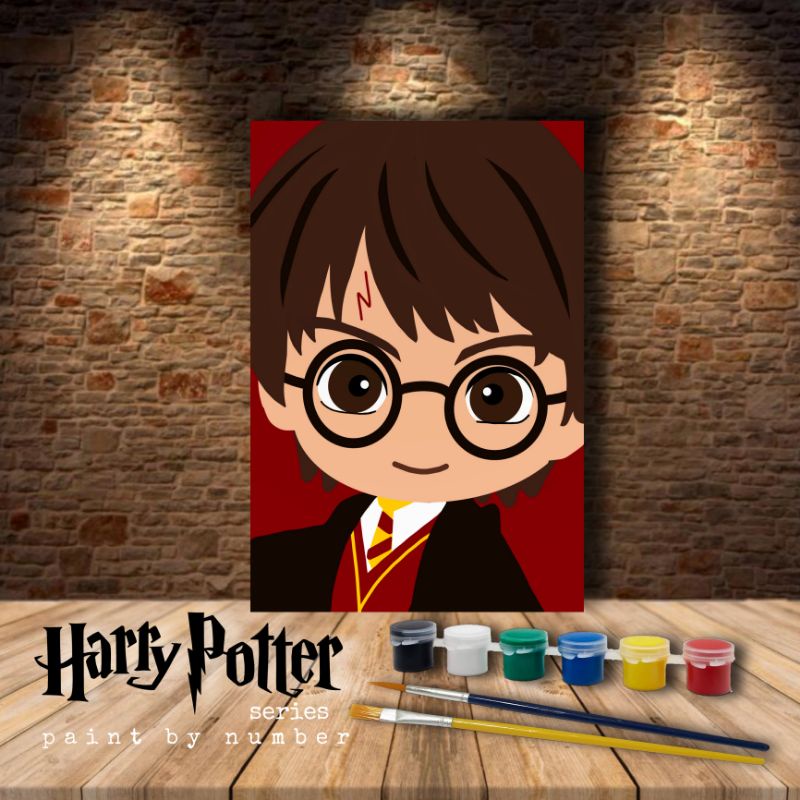 Jual PAINT BY NUMBER , Harry Potter Paint By Number , melukis DIY