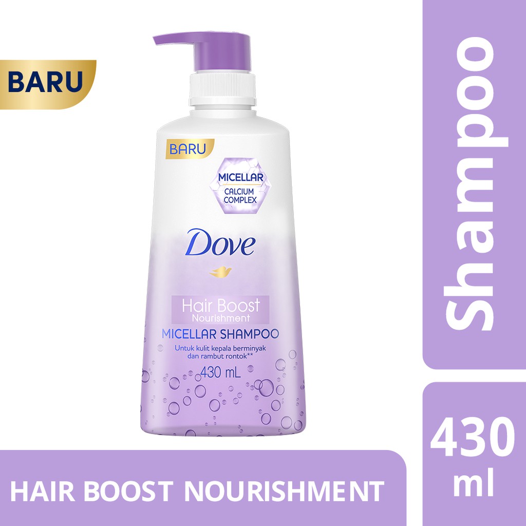 Jual Dove Shampoo Hair Boost Nourishment 430 mL Shopee Indonesia