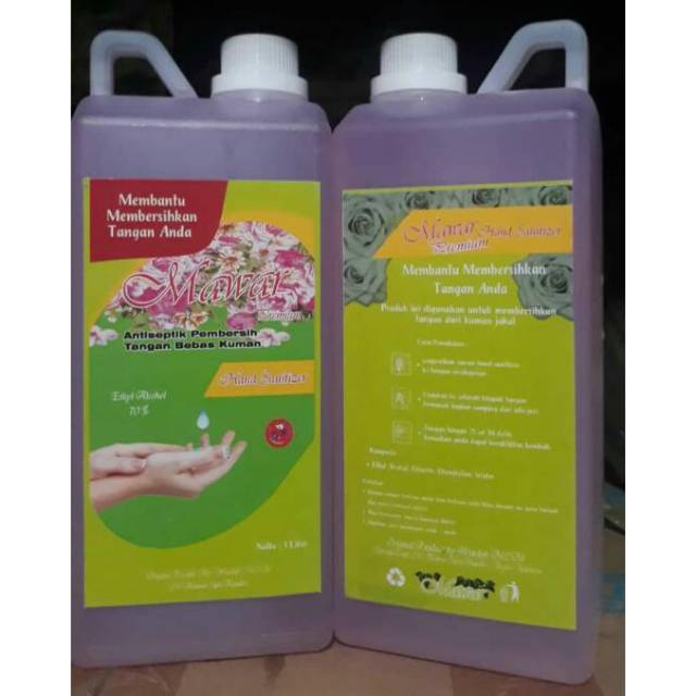 Jual Hand sanitizer kemasan 1ltr, komposisi ethyl alkohol 70, glycerin