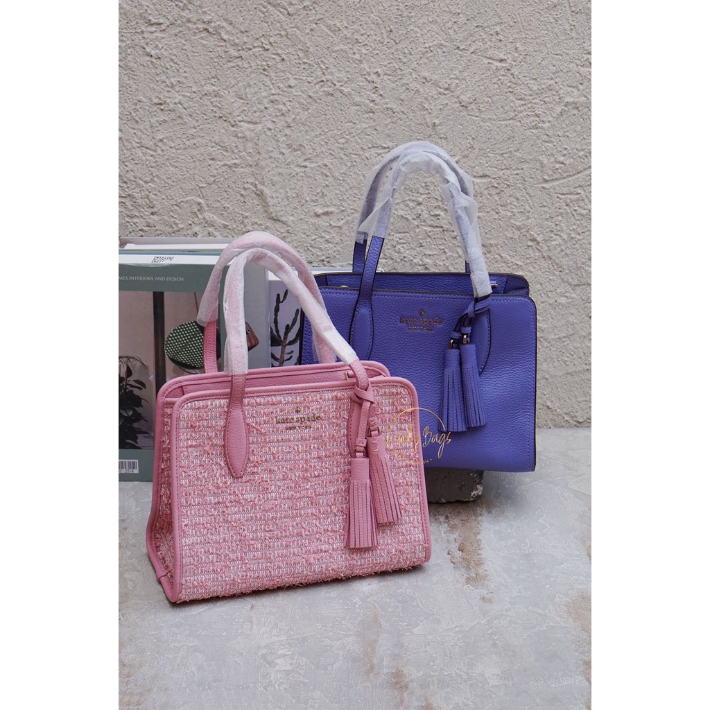 Jual Kate spade small top zip satchel rowe (authentic / original