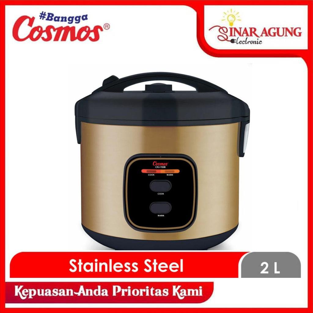 Jual MAGIC COM / RICE COOKER COSMOS STAINLESS CRJ9308 / CRJ9308 / CRJ9308 [2 LITER]100 ORI