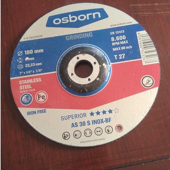 Jual Grinding Wheel 4" & 7" Osborn Original Made in Germany Shopee Indonesia
