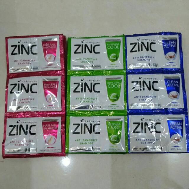 Jual ZINC Shampo Sachet 1 renceng isi 24 pcs Shopee Indonesia