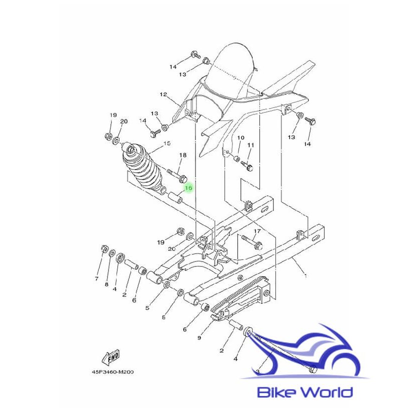 Jual Bosh Shock Byson 9038712845 Yamaha Genuine Parts Shopee Indonesia
