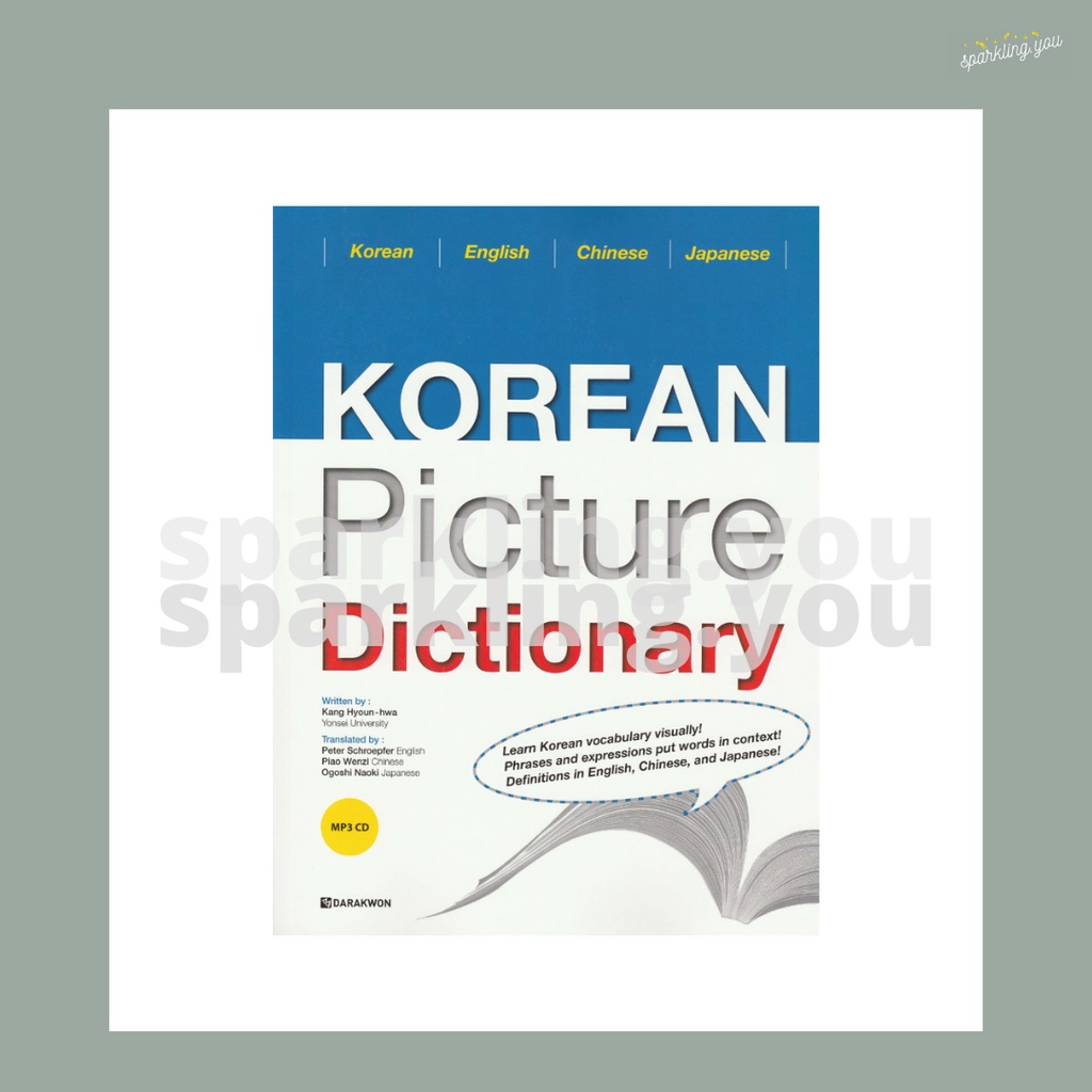 Jual Korean Picture Dictionary + Audio (English, Chinese, Japanese
