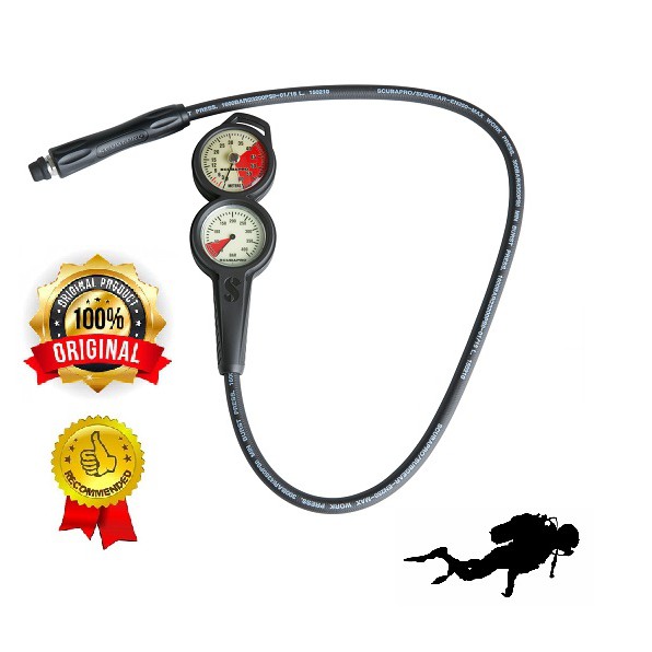 Jual Scuba Diving Metal Compact Pressure Depth Gauge Console 2 Scubapro