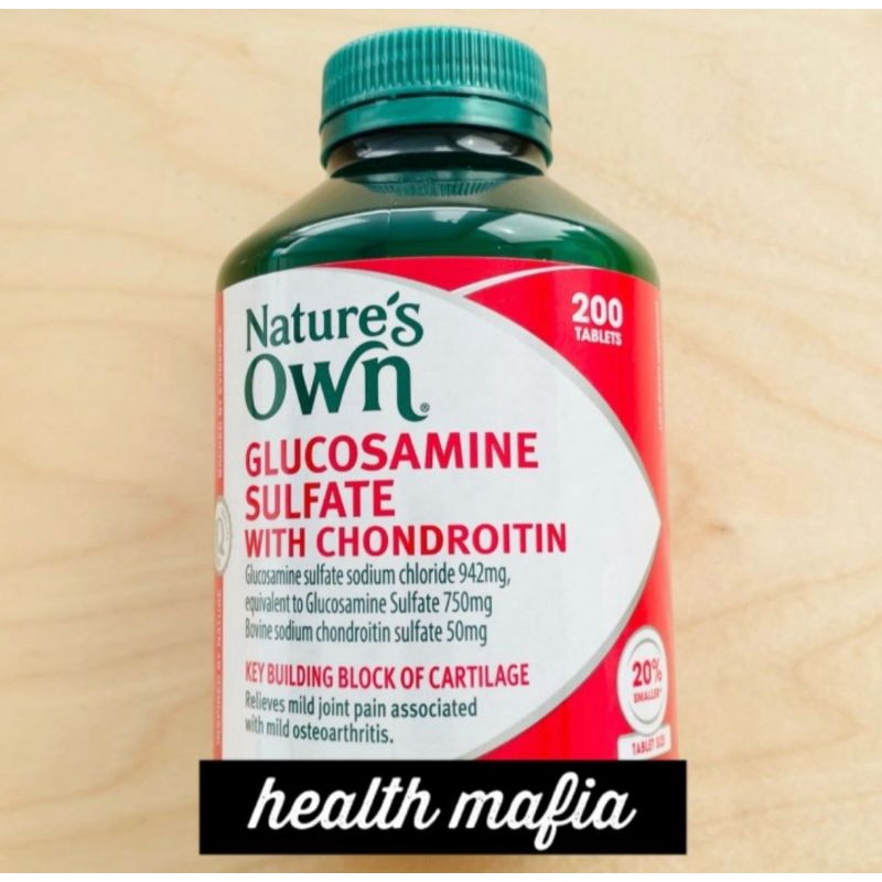 Jual Nature's Own Glucosamine Sulfate With Chondroitin 200 tablets