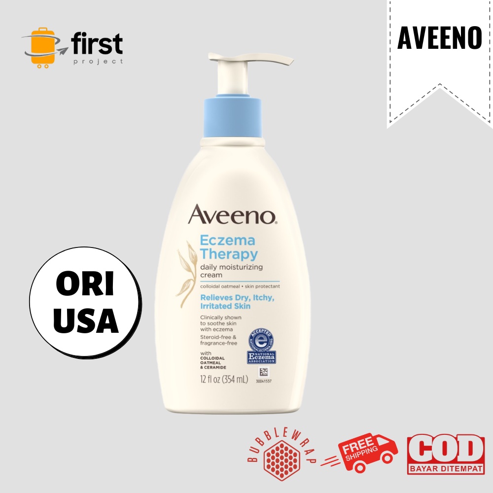 Jual Aveeno Eczema Therapy Daily Moisturizing Cream with Pump Relieves