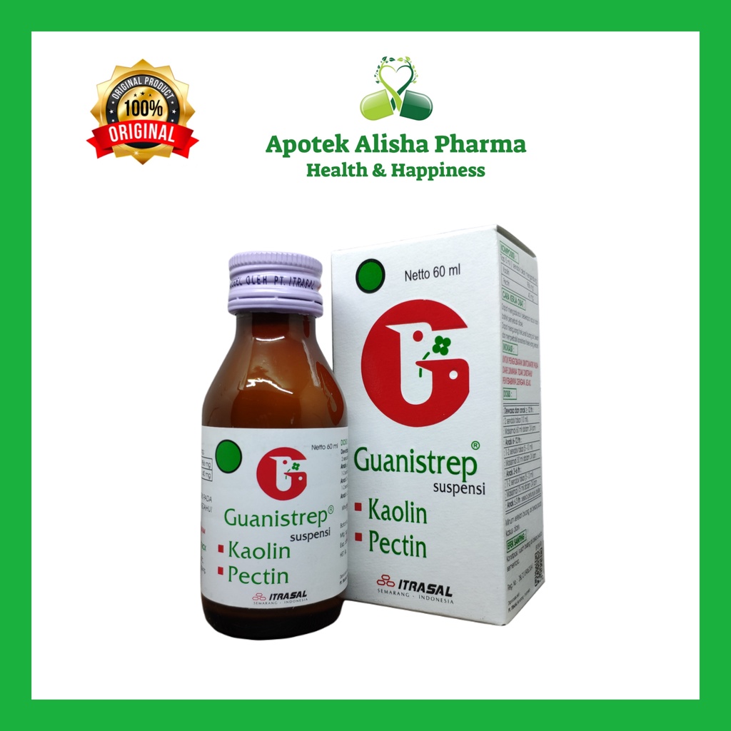 Jual Guanistrep Suspensi 60ml Guanistrep Kaolin Pectin Sirup Obat