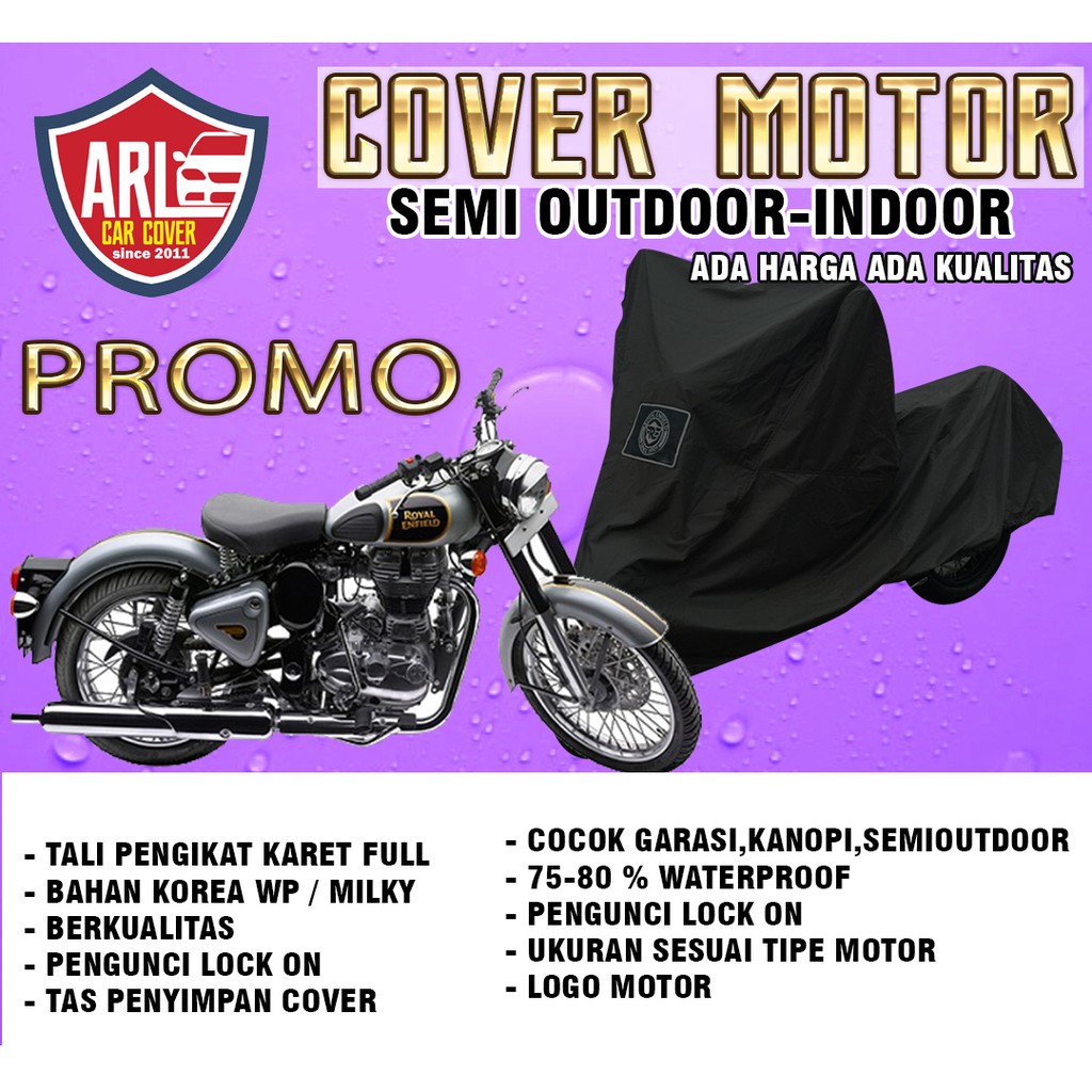 Jual COVER MOTOR ROYAL ENFIELD PROMO INDOOR SEMI OUTDOOR Shopee Indonesia