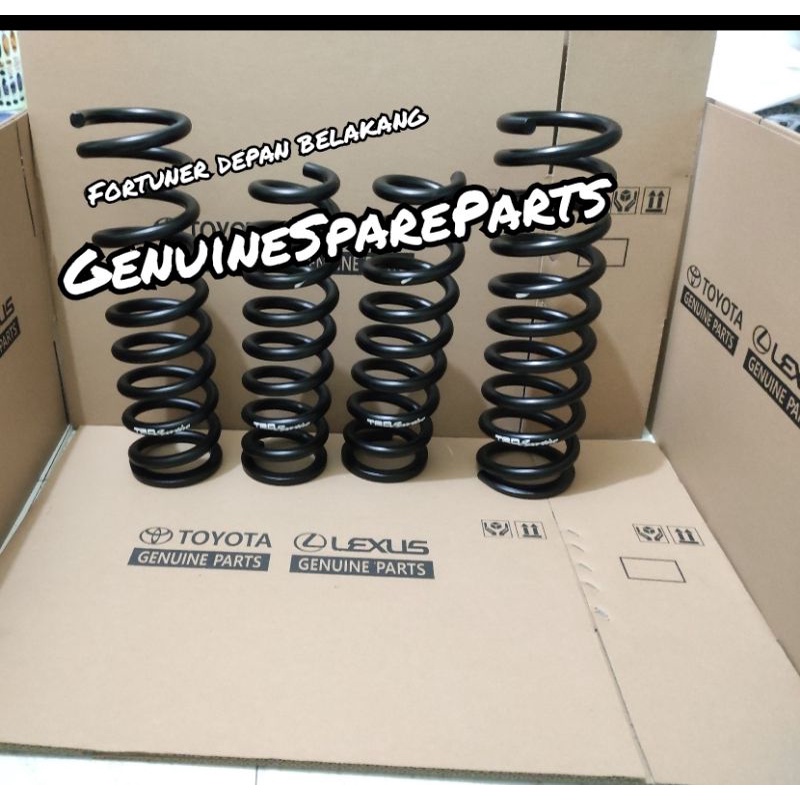 Jual coil spring fortuner Trd depan belakang perkeong per keong