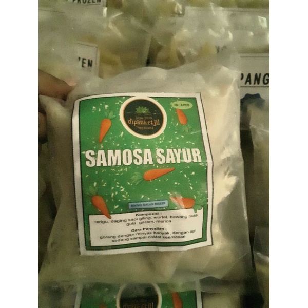 Jual Samosa FrozenSamosa KareSamosa SayurSamosa VeganFrozen Food