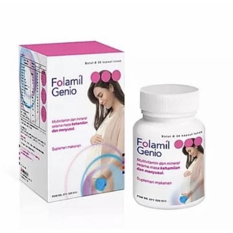 Jual Folamil genio botol isi 30 tablet ( suplemen lengkap ibu hamil