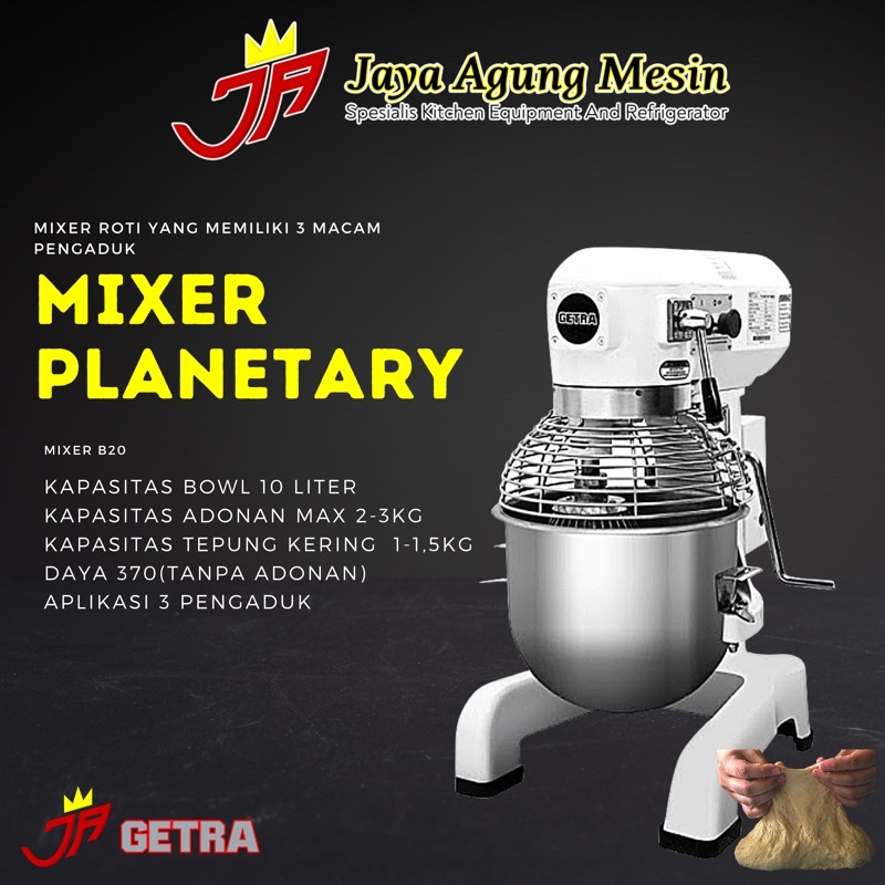 Jual Mixer Getra B10 /Mixer 10 liter /Mixer Adonan