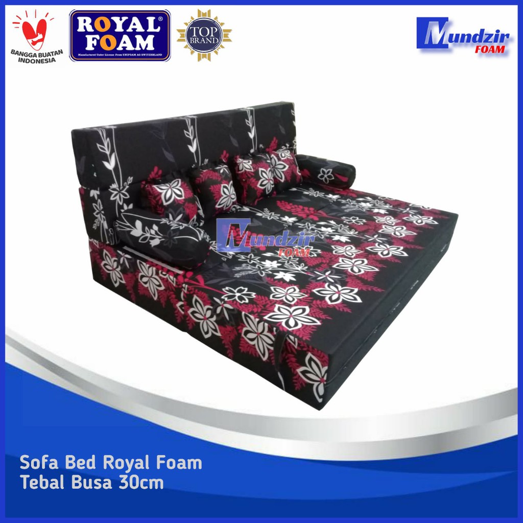 Jual Sofa Bed Royal Foam Tebal 30 dan 25 cm Density 23 Garansi 15 Tahun